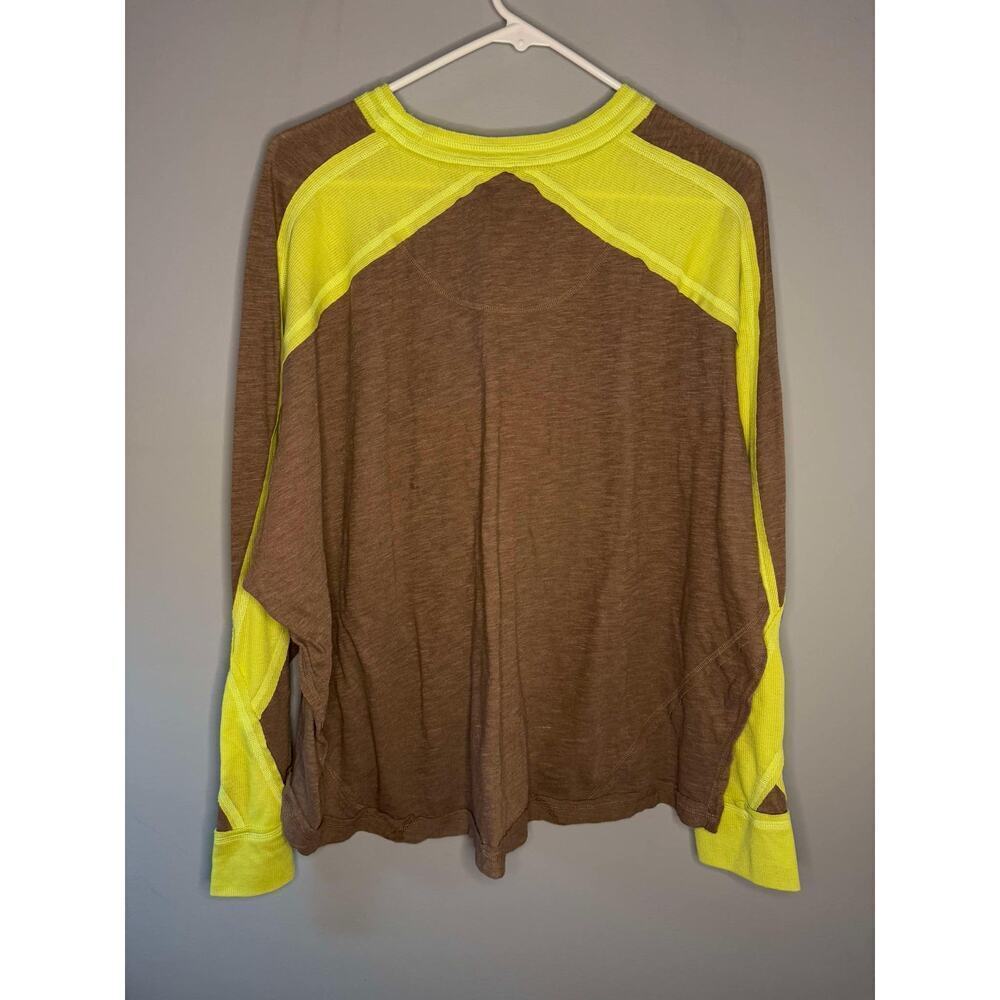 FP Movement All About It Colorblock Long Sleeve Workout Top Elderberry Tea Med - Picture 6 of 12